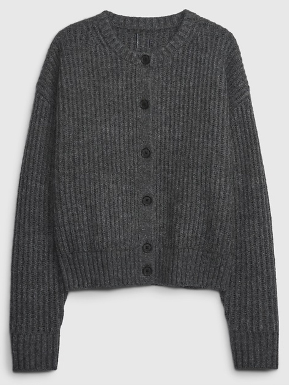 GAP Shaker Stitch Cardigan Charcoal